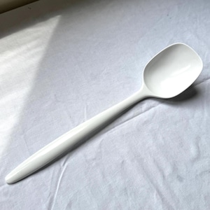 Vintage White Mepal Melamine 526 Serving Spoon Made in Denmark