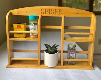 Wooden “Spices” Spice Rack