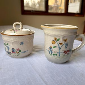 Vintage International Tableworks Heartland 7774 Heartland Creamer and Sugar Bowl Set