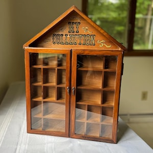 Vintage Enesco “My Collection” Curio Cabinet for Miniatures