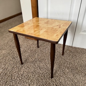Mid Century Formica Side Table Paul T. Frankl Style