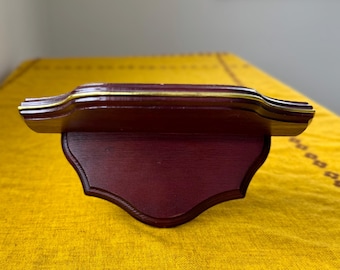 Vintage Home Interiors Mahogany Gold Trim Shelf