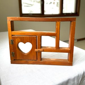 Maple Country Compartment Shelf Trinket Display Shadow Box Miniatures Display