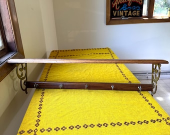 Vintage Home Interiors Scroll Shelf with Hooks