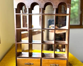 Vintage Mirrored Collectibles Curio