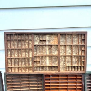 Antique Printer&#39;s Tray #12