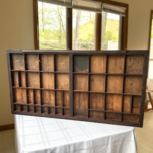 Vintage Printer&#39;s Tray from Warren, PA