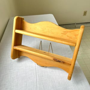 Vintage 2 Tiered Pine Spice Rack