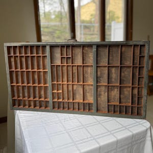 Vintage Printer&#39;s Tray Miniatures Display