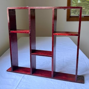 Vintage Multi Compartment Cherry Display Shelf