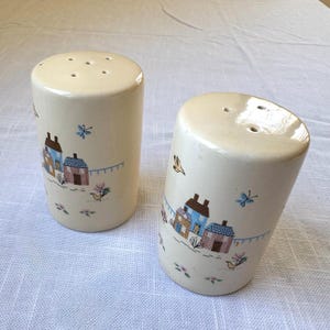 Vintage International Tableworks Heartland 7444 Ceramic Salt and Pepper Shakers