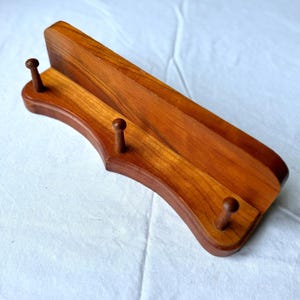 Small 10” Vintage Trinket Shelf with Hooks