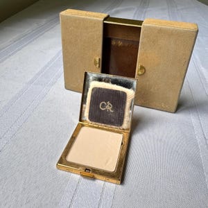 Vintage Charles of the Ritz Petite Transclucent Pressed Powder Compact in Box