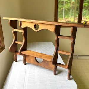 Vintage Wooden Tiered Display Shelf Trinket Display