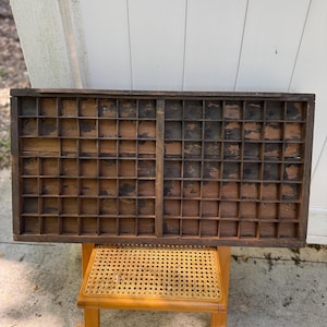 Vintage Printer&#39;s Tray Typsetter’s Drawer