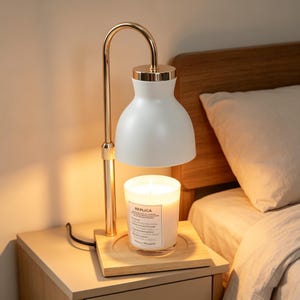 Flameless Candle Warmer Lamp, Safe Wax Melt Warmer for Scented Candles, Bedroom Sleep Mood Light, Pet Friendly Home Fragrance Decor