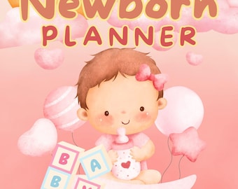 Editable Newborn Planner Baby Tracker Printable,  Feeding & Diaper Log, Baby Sleep Schedule, Digital Download printable baby log