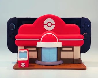 Pokopia Dock Stand for Nintendo Switch 2 & 1, Console Display, Inspired Collector Dock, Gamer Setup