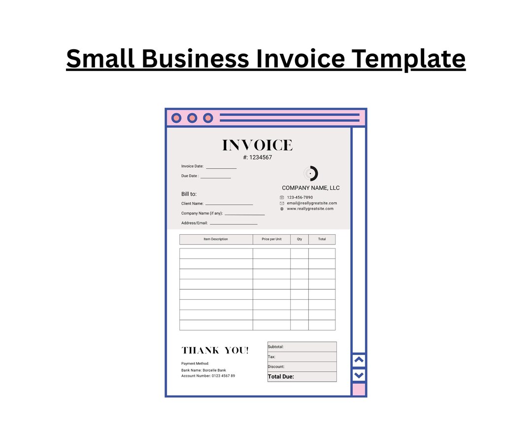 Invoice Template & Google Sheets Tracker: Small Business Finance Bundle ...