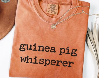El susurrador de cobayas - Camiseta para mamá de cobaya, camiseta para papá de cobaya, regalo para amantes de las cobayas, amante de las cobayas, camiseta Comfort Colors