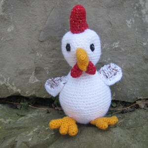 Amigurumi Crocheted Chicken