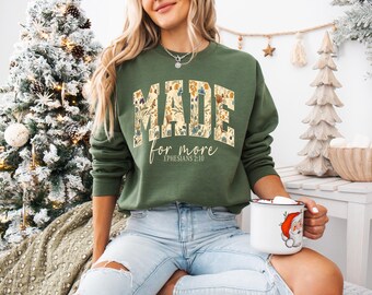 Made for More Shirt, Ephesians 2:10, Christian Christmas Shirt, Bible Verse, Jesus Tee, Woman Faith Tshirt,  Jesus Lover Shirt