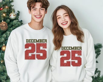 Distressed December 25 Shirt, Christmas 25 December, Funny Family Christmas Gift, Merry Christmas Party Gift, Mery and bright,Group Xmas tee