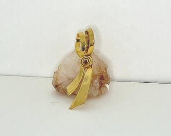 1950s Gold Signed Bow Target Balfour Brooch