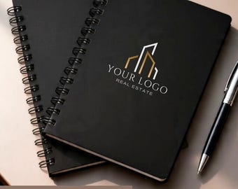 Custom Spiral Notebook Business Journal Personalized Gift Logo Design Professional Writing Pad Office Executive Wire Bound Planner Hardcover