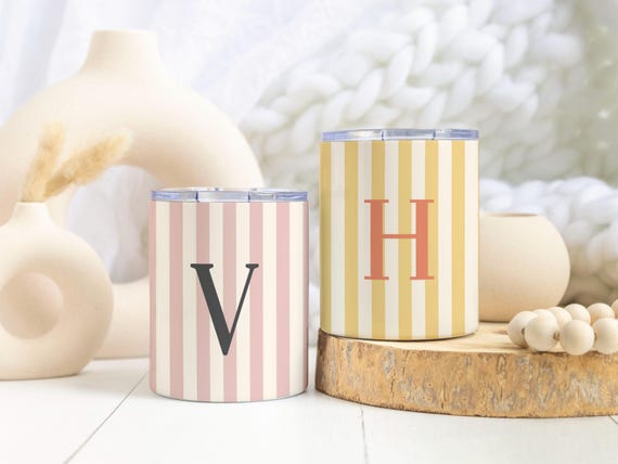 Personalized Travel Tumbler Stylish Design Modern Aesthetic Colorful Cup Insulated Drink Container Portable Coffee Accessory Desk Essential