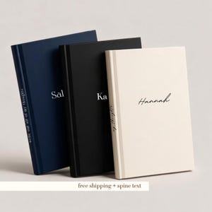 Custom Professional Diary Writing Book For Office Desk Journal Gift Idea Custom Notebook Daily Planner Business Use Elegant Design Monogram