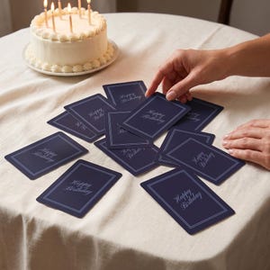 Luxury Card Collection Personalized Playing Deck Custom Design Premium Cardstock Quality Dark Green Background Elegant Border Pattern Standard Poker Size Acrylic Display Case Perfect Gift Presentation Family Name Feature Special Occasion