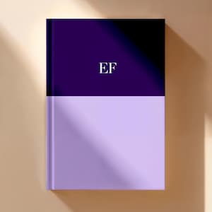 Green Color Block Notebook Personalized Initial Design Custom Monogram Journal Professional Writing Companion Perforated Lined Pages Feature Standard Size Format Daily Notes Essential Executive Stationery Collection Quality Paper