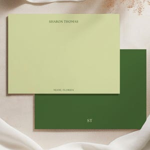 Professional Stationery Collection Custom Notecard Set Elegant Writing Paper Personalized Design Options Premium Cardstock Quality Business Correspondence Cards Thank You Note Collection Horizontal Format Design Custom Name Monogram