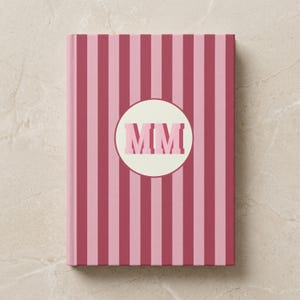 Custom Initial Journal Perfect Gift Idea Personalized Notebook Collection Monogrammed Design Detail Elegant Writing Journal Student Note Taking Essential Graduation Present Option Professional Office Stationery Thoughtful Birthday Gift