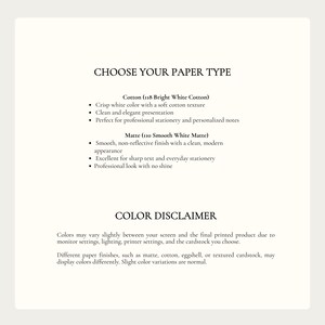May include: A beige graphic with the text "Font Options" in a dark burgundy serif font. Four font options are displayed with uppercase and lowercase alphabets. The text "Don't see the font you like? Let us know." is at the bottom.