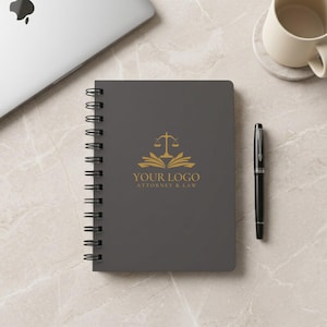 Premium SPIRAL Journal Custom Spiral Notebook Professional Writing Pad Business Planning Tool Executive Office Accessory Wire Bound Construction Metal Binding Feature Removable Pages Design Personalized Cover Option Custom Logo Placement