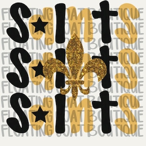 Saints Saints Saints with Fleur de Lis PNG, Saints sublimation design, Saints PNG design