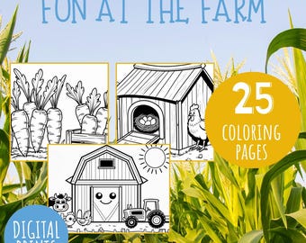 Fun at the Farm Coloring Pages