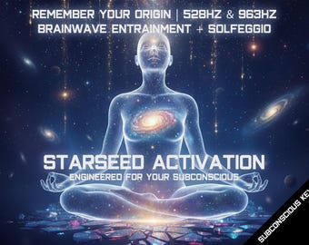 Starseed-activeringsaudio: meditatie met frequenties van 528 Hz en 963 Hz | Subliminaal van 20 minuten voor kosmische verbinding