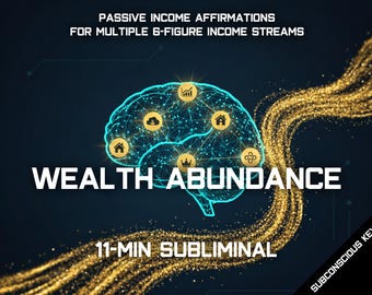 Wealth Abundance Subliminal: Passive Income Affirmations (Digital Download)