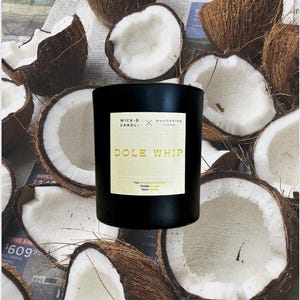 Dole Whip Coconut Soy Candle | Pineapple, Coconut, Cream, Honey | Home Fragrance | Hand Poured in Idaho