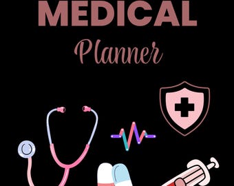 Medical Planner Template: Daily Health Organizer (Digital Download)