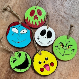 Hand-painted Wooden Ornaments (choose from selections)