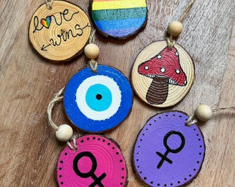 Hand-painted Wooden Ornaments (choose from selections)