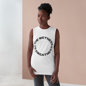 Unisex Motivational Tank Top: Cotton Blend, Raw Sleeve Edge