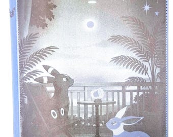 Custom Umbreon & Espeon Royal Blue binder