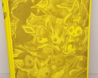 Custom Eevee and Friends yellow binder