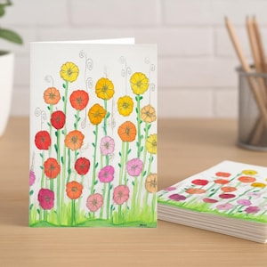 Spring Flowers Notecards Pack of 8