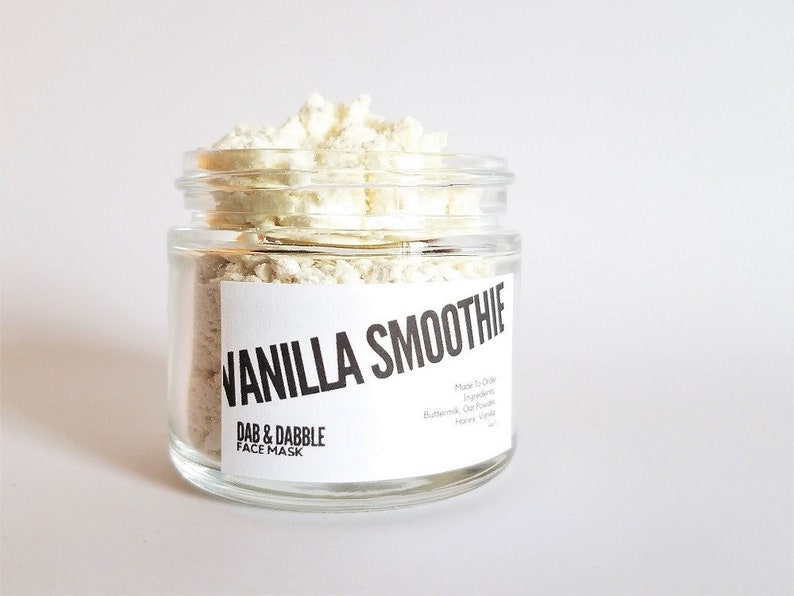 Vanilla Smoothie Face Mask Gentle Face Scrub Cleansing Etsy
